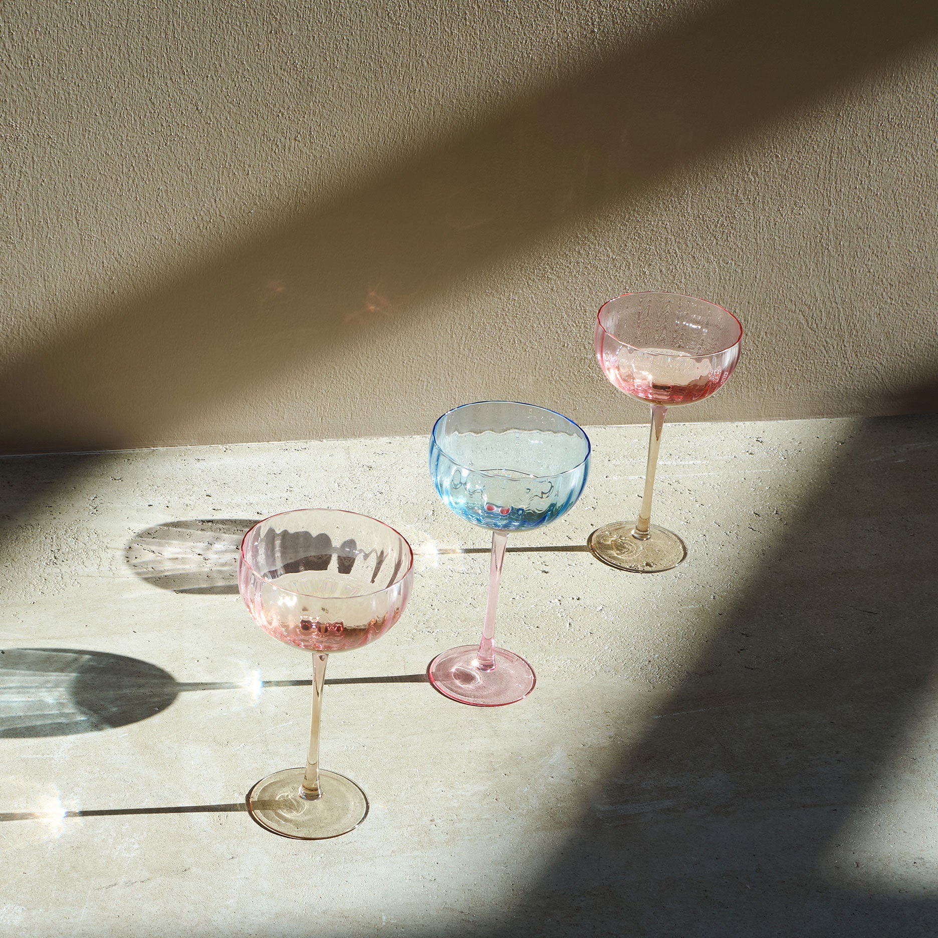 Candy Champagnerschale in Rosa